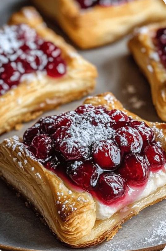 Cream Cheese & Cherry Danish