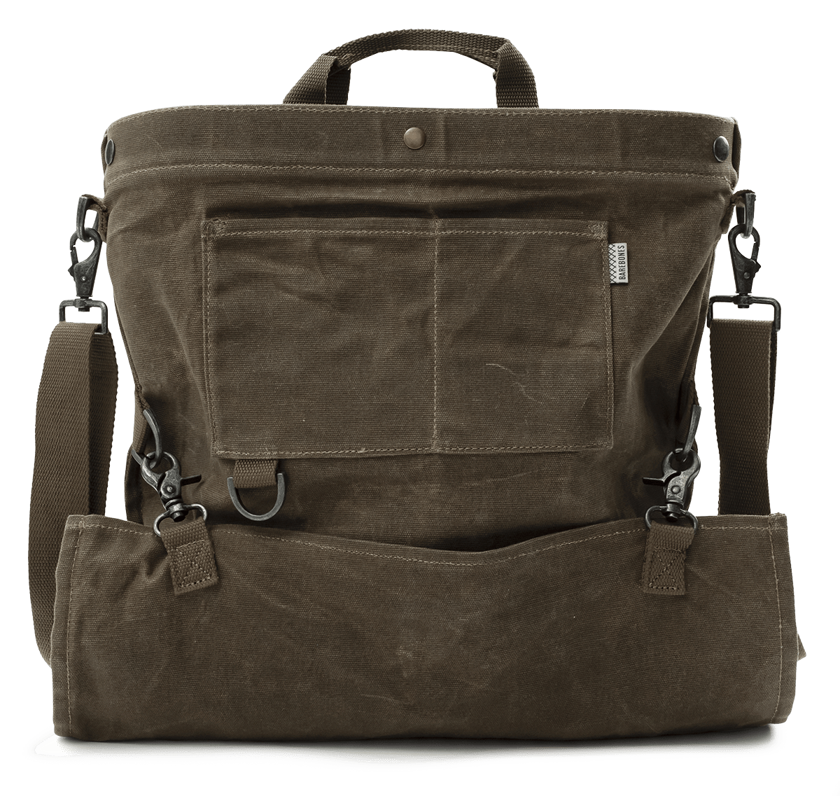Field & Forest Waxed Canvas Bag: Dark Khaki