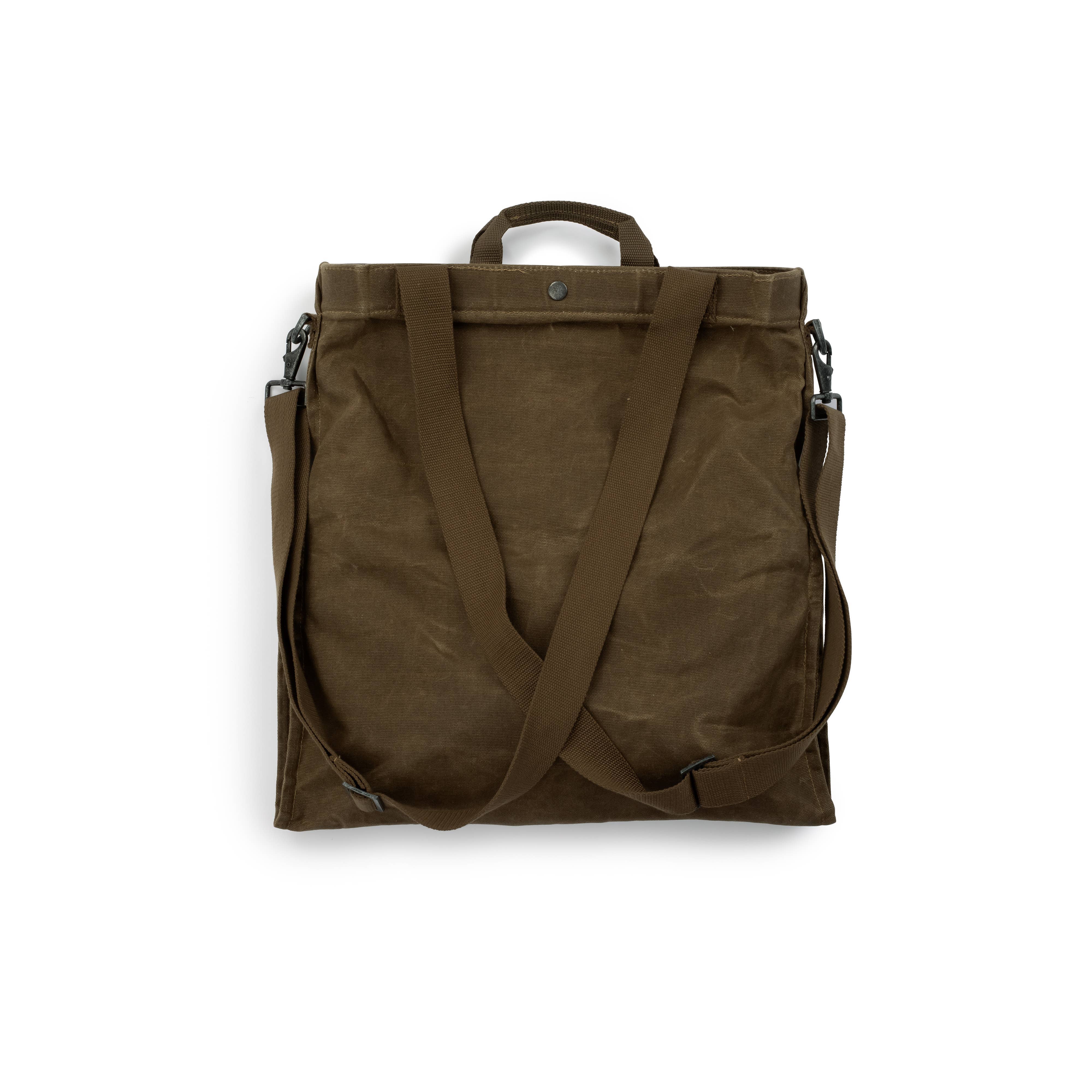Field & Forest Waxed Canvas Bag: Dark Khaki