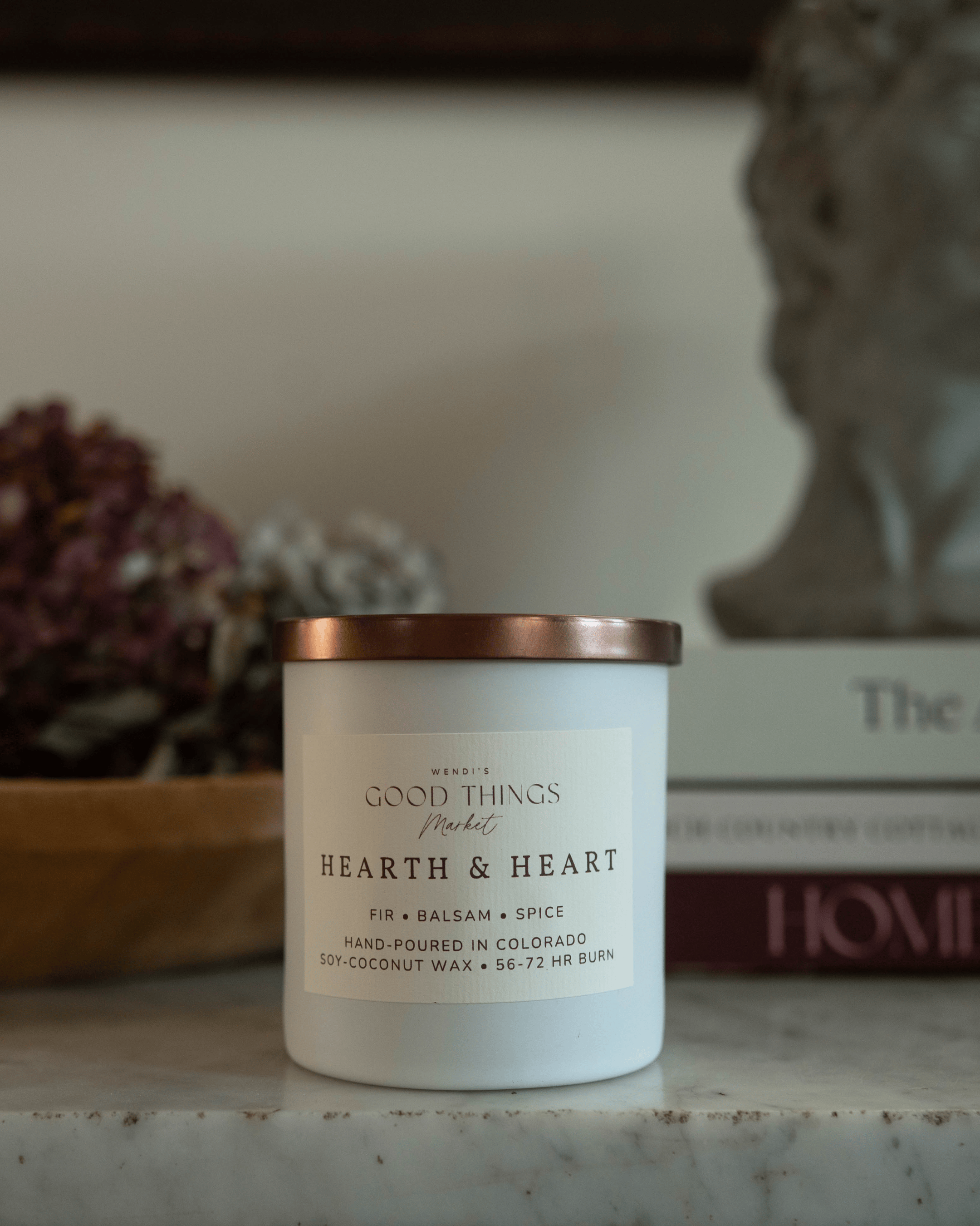 Wendi's Market Hearth and Heart Candle