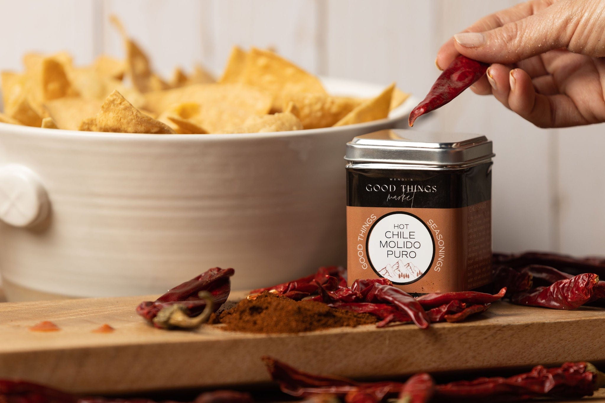 chile molido puro seasoning, Wendi's Good Things Market, southwest seasonings