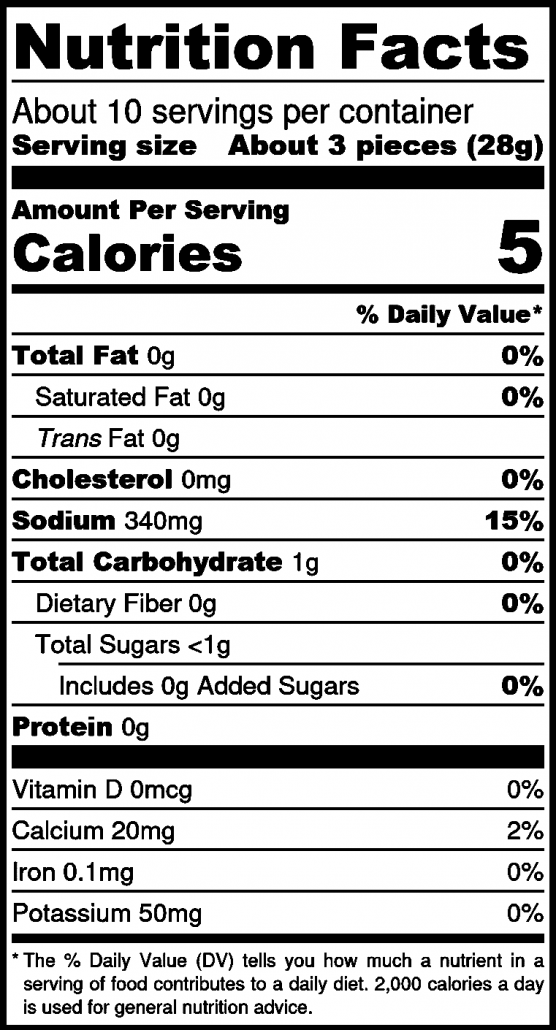 ingredients for dill pickle slices