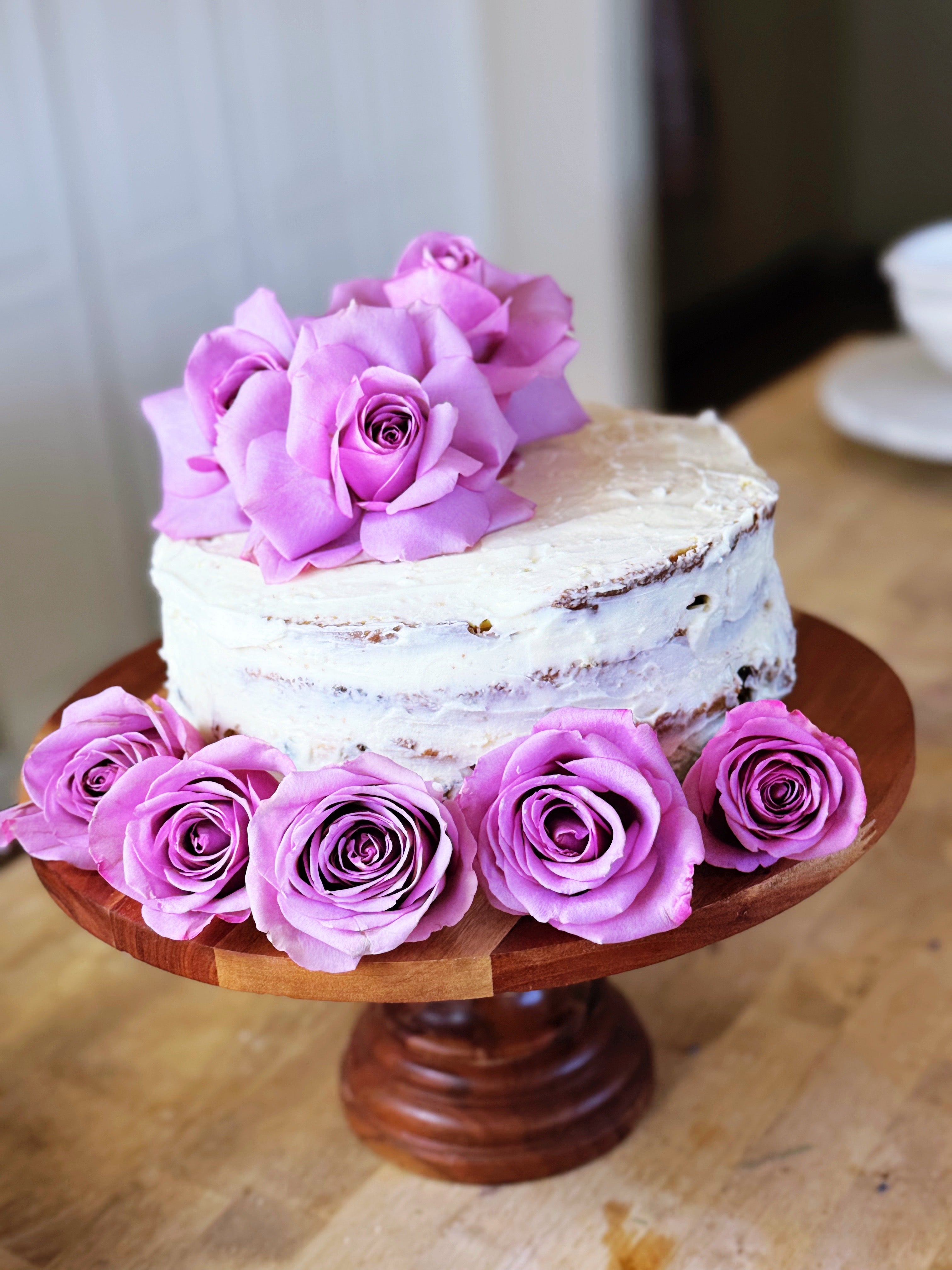 Blackberry Lavender Buttercream Layered Cake