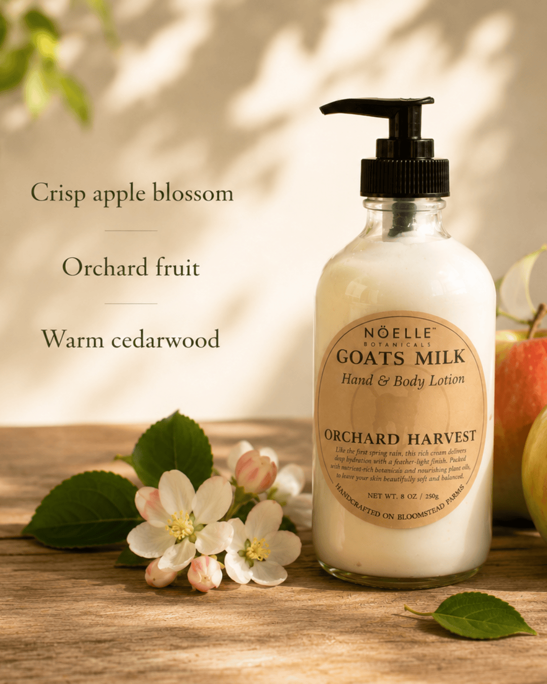 Noelle Botanicals Orchard Harvest Goat Milk Lotion