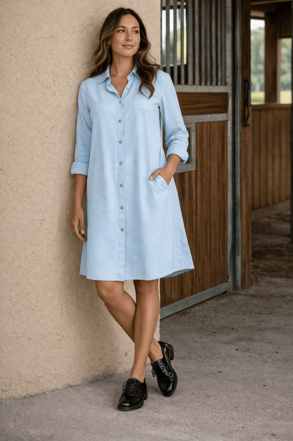 The Ashford Linen Shirt Dress