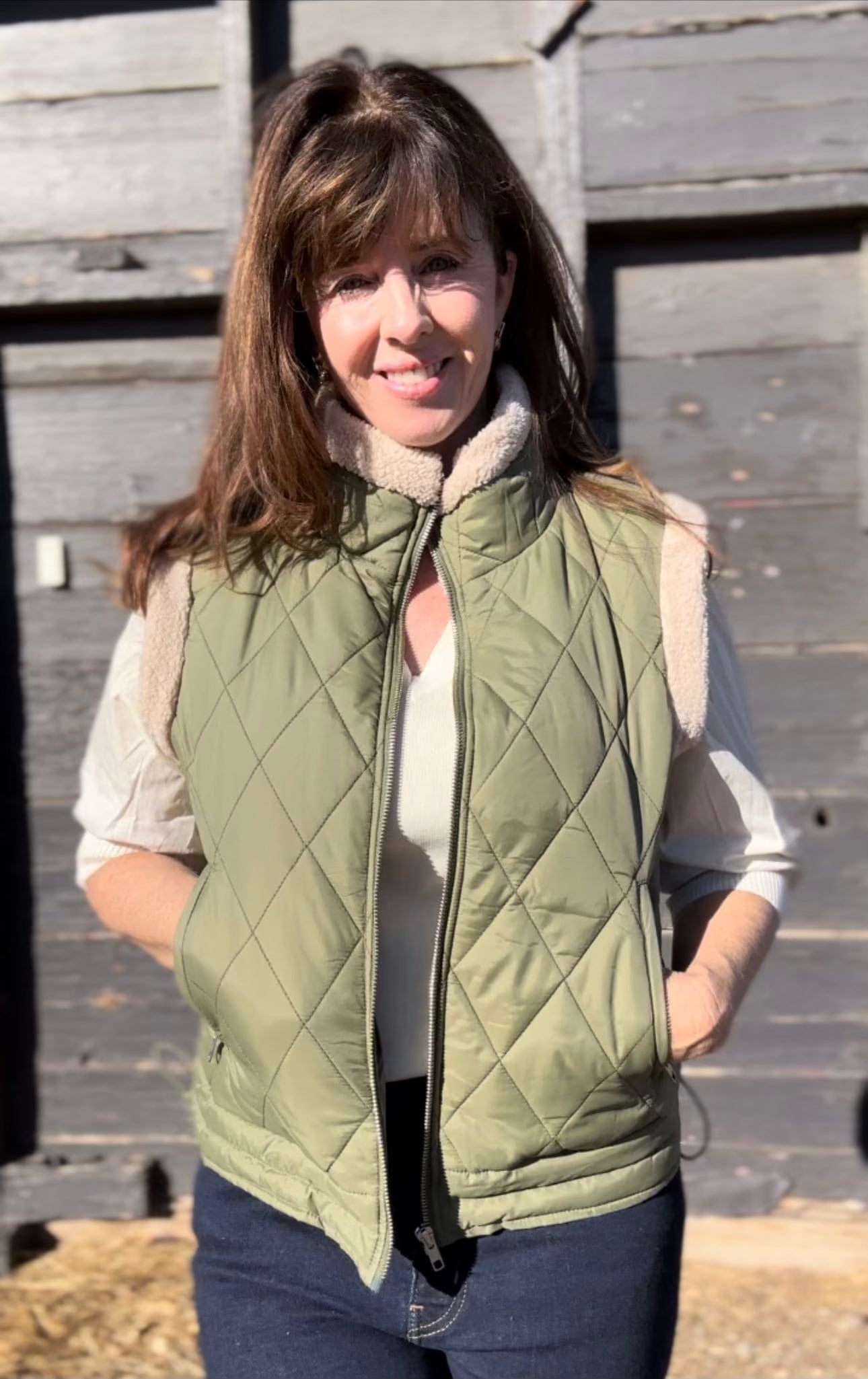 The Langdon Sherpa Vest - The Atelier Collection