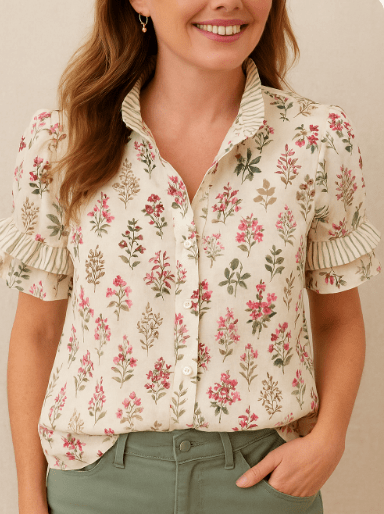 The Petal Ruffle Top
