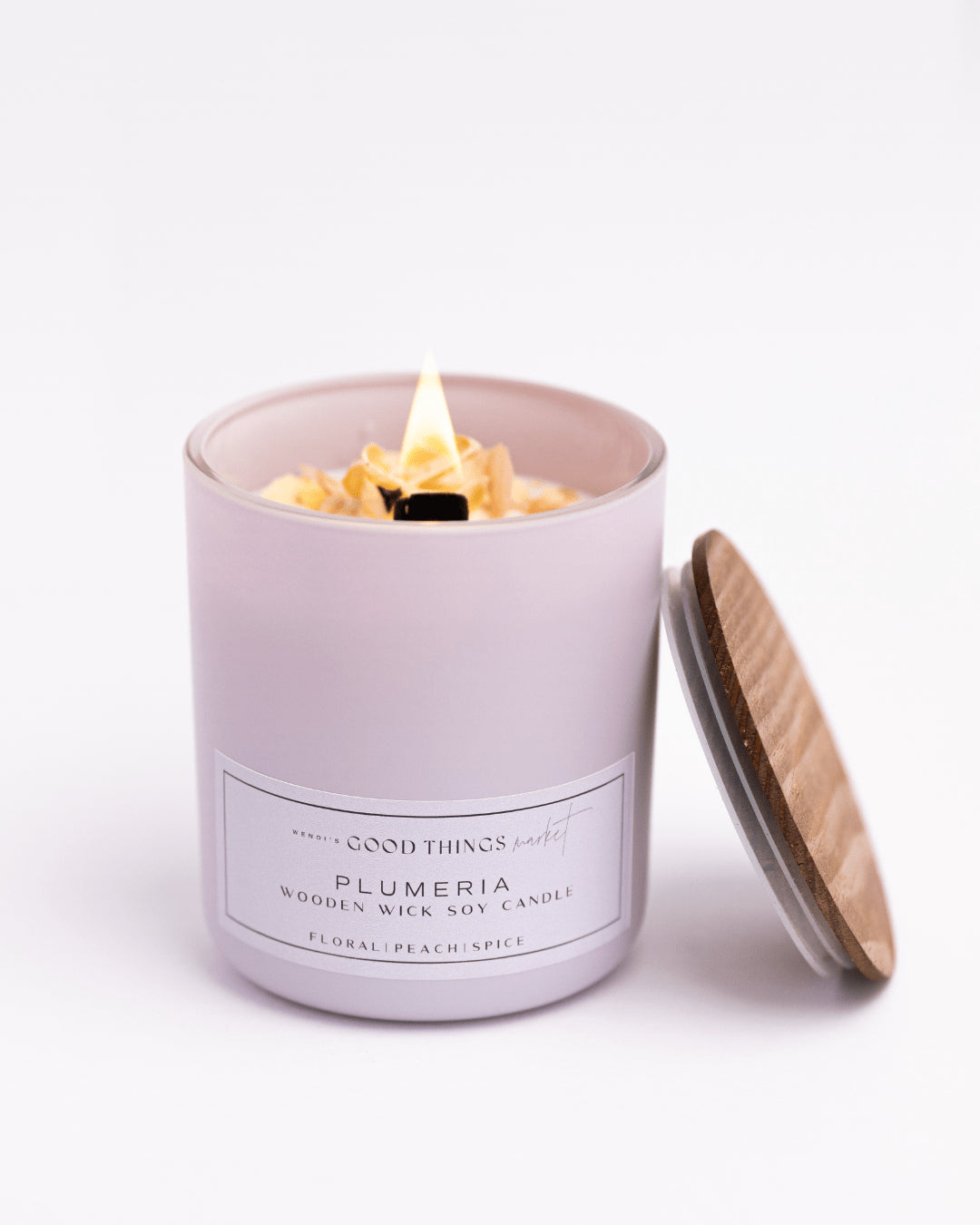 plumeria soy candle